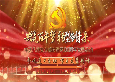 东升国际八建党支部庆党建100周年党员活动